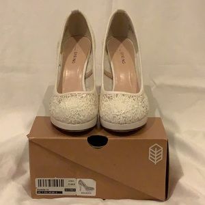 Call It Spring Round Toe Lace Heel